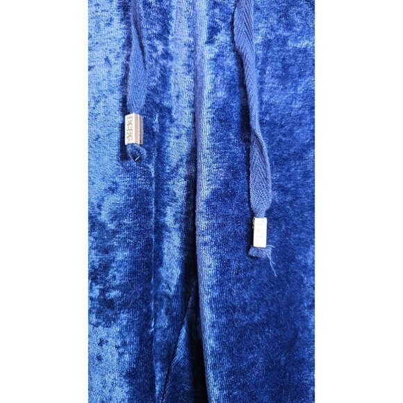 BCBGMAXAZRIA royal blue vintage 2000's Y2K velour pants rhinestones size small - Picture 6 of 9
